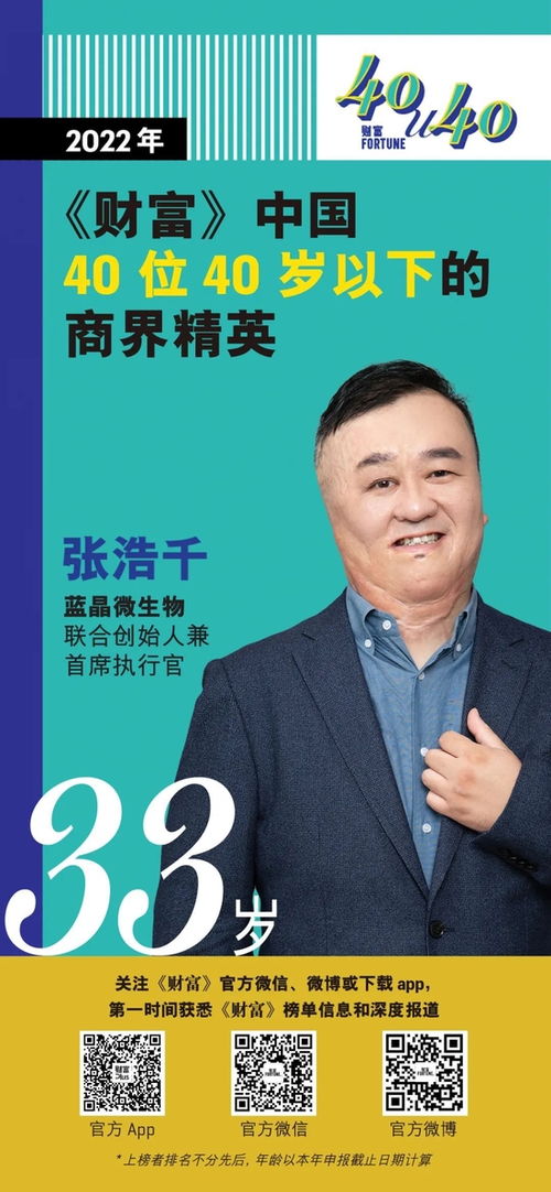 2022年 財(cái)富 中國40位40歲以下的商界精英 張一鳴入選 shein創(chuàng)始人上榜